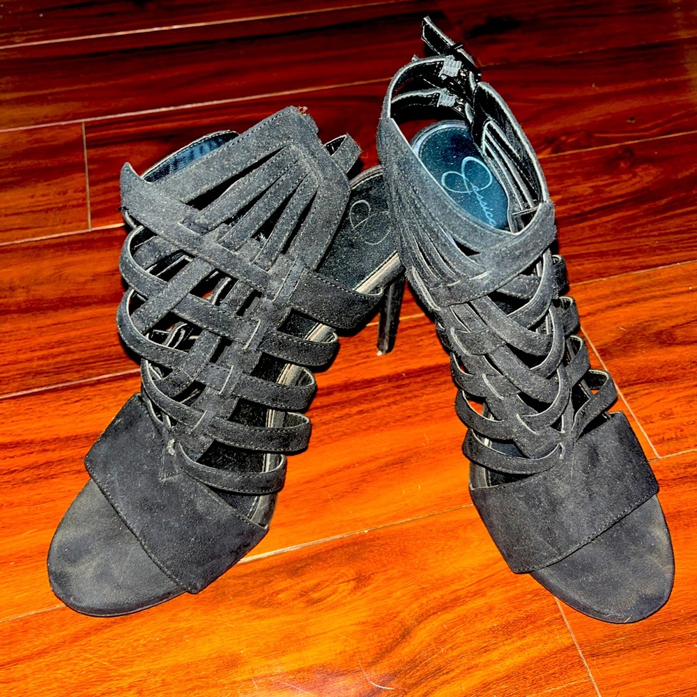 Jessica Simpson strappy slingbacks